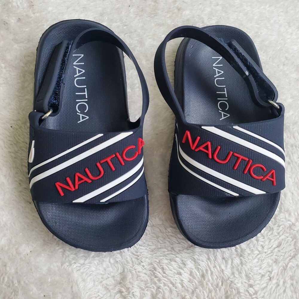 Nautica Toddler's boys sandals Size US 5 blue velcro closure nwot - Picture 10 of 10